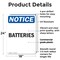 Signmission Batteries, 18 in W x Rectangle, Plastic OS-2PACK-NS-P-1824-V-10300 - alternate 7